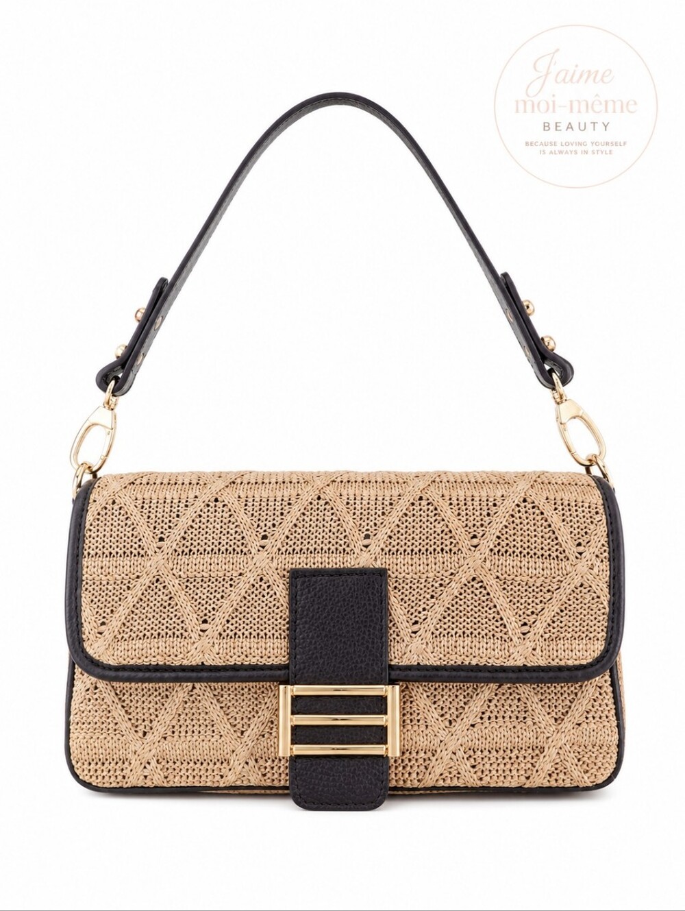 Portofino Coastal Italian Leather Woven Luxe Shoulder Bag - Picture 2 of 13